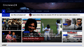 What Cricnews24.com website looked like in 2021 (3 years ago)