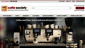 What Caffesociety.co.uk website looked like in 2021 (3 years ago)