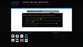 What Crisponlineservices.com website looked like in 2021 (2 years ago)