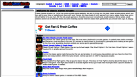 What Classicgamesarcade.com website looked like in 2021 (3 years ago)