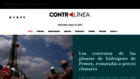What Contralinea.com.mx website looked like in 2021 (2 years ago)