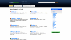 What Ciudadanuncios.pe website looked like in 2021 (3 years ago)