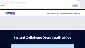 What Cellphonecontracts.co.za website looked like in 2021 (2 years ago)