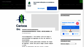 What Cariocaempregos.com.br website looked like in 2021 (2 years ago)
