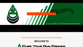 What Cureyourowncancer.org website looked like in 2021 (2 years ago)