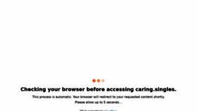 What Caring.singles website looked like in 2021 (2 years ago)