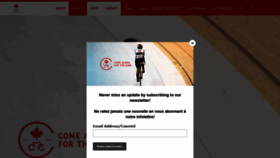 What Cyclingcanada.ca website looked like in 2021 (2 years ago)