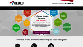 What Clikeo.fr website looked like in 2021 (2 years ago)