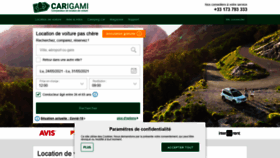 What Carigami.fr website looked like in 2021 (3 years ago)