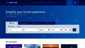 What Contourairlines.com website looked like in 2021 (2 years ago)