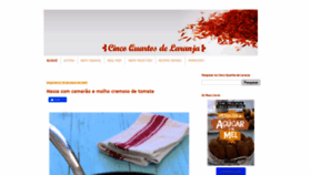 What Cincoquartosdelaranja.com website looked like in 2021 (2 years ago)