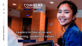 What Comillas.edu website looked like in 2021 (2 years ago)