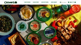 What Cedarsfoods.com website looked like in 2021 (2 years ago)