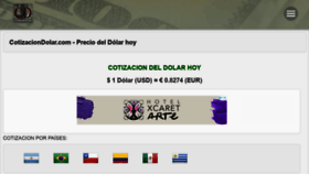 What Cotizacion-dolar.com website looked like in 2021 (2 years ago)