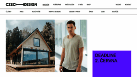 What Czechdesign.cz website looked like in 2021 (4 years ago)