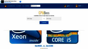 What Cpuboss.com website looked like in 2021 (2 years ago)