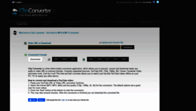 What Clipconverter.cc website looked like in 2021 (4 years ago)