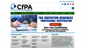 What Cfpa.com website looked like in 2021 (2 years ago)