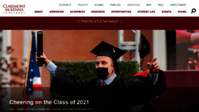 What Cmc.edu website looked like in 2021 (2 years ago)