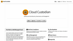 What Cloudcustodian.io website looked like in 2021 (3 years ago)