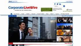 What Corporatelivewire.com website looked like in 2021 (2 years ago)