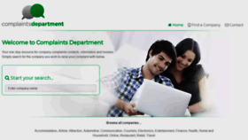 What Complaintsdepartment.com website looked like in 2021 (2 years ago)