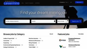 What Careermine.com website looked like in 2021 (2 years ago)