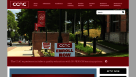 What Ccac.edu website looked like in 2021 (2 years ago)