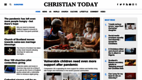 What Christiantoday.com website looked like in 2021 (2 years ago)