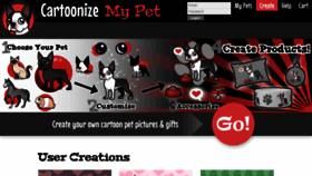 What Cartoonizemypet.com website looked like in 2021 (2 years ago)