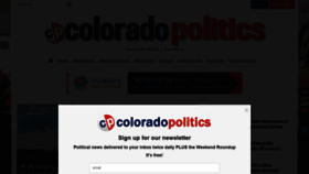 What Coloradopolitics.com website looked like in 2021 (2 years ago)