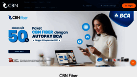What Cbn.net.id website looked like in 2021 (4 years ago)