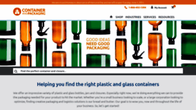 What Containerandpackaging.com website looked like in 2021 (2 years ago)