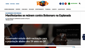 What Correioweb.com.br website looked like in 2021 (2 years ago)