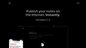 What Collectednotes.com website looked like in 2021 (2 years ago)