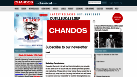 What Chandos.net website looked like in 2021 (2 years ago)