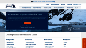 What Cruisespecialists.com website looked like in 2021 (2 years ago)