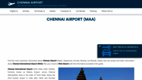 What Chennaiairport.com website looked like in 2021 (2 years ago)