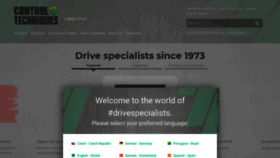 What Controltechniques.com website looked like in 2021 (2 years ago)