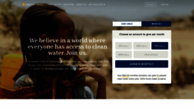 What Charitywater.org website looked like in 2021 (2 years ago)