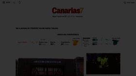What Canarias7.es website looked like in 2021 (2 years ago)