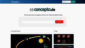What Concepto.de website looked like in 2021 (2 years ago)