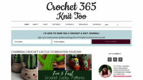 What Crochet365knittoo.com website looked like in 2021 (5 years ago)
