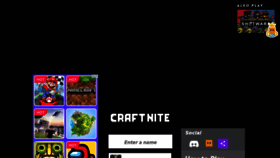 What Craftnite.io website looked like in 2021 (2 years ago)