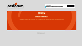 What Casforum.co.uk website looked like in 2021 (2 years ago)