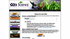 What Co2science.org website looked like in 2021 (2 years ago)