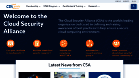 What Cloudsecurityalliance.org website looked like in 2021 (2 years ago)