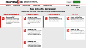 What Compress2go.com website looked like in 2021 (2 years ago)
