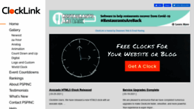 What Clocklink.com website looked like in 2021 (2 years ago)