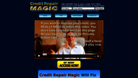 What Creditrepairmagic.com website looked like in 2021 (2 years ago)
